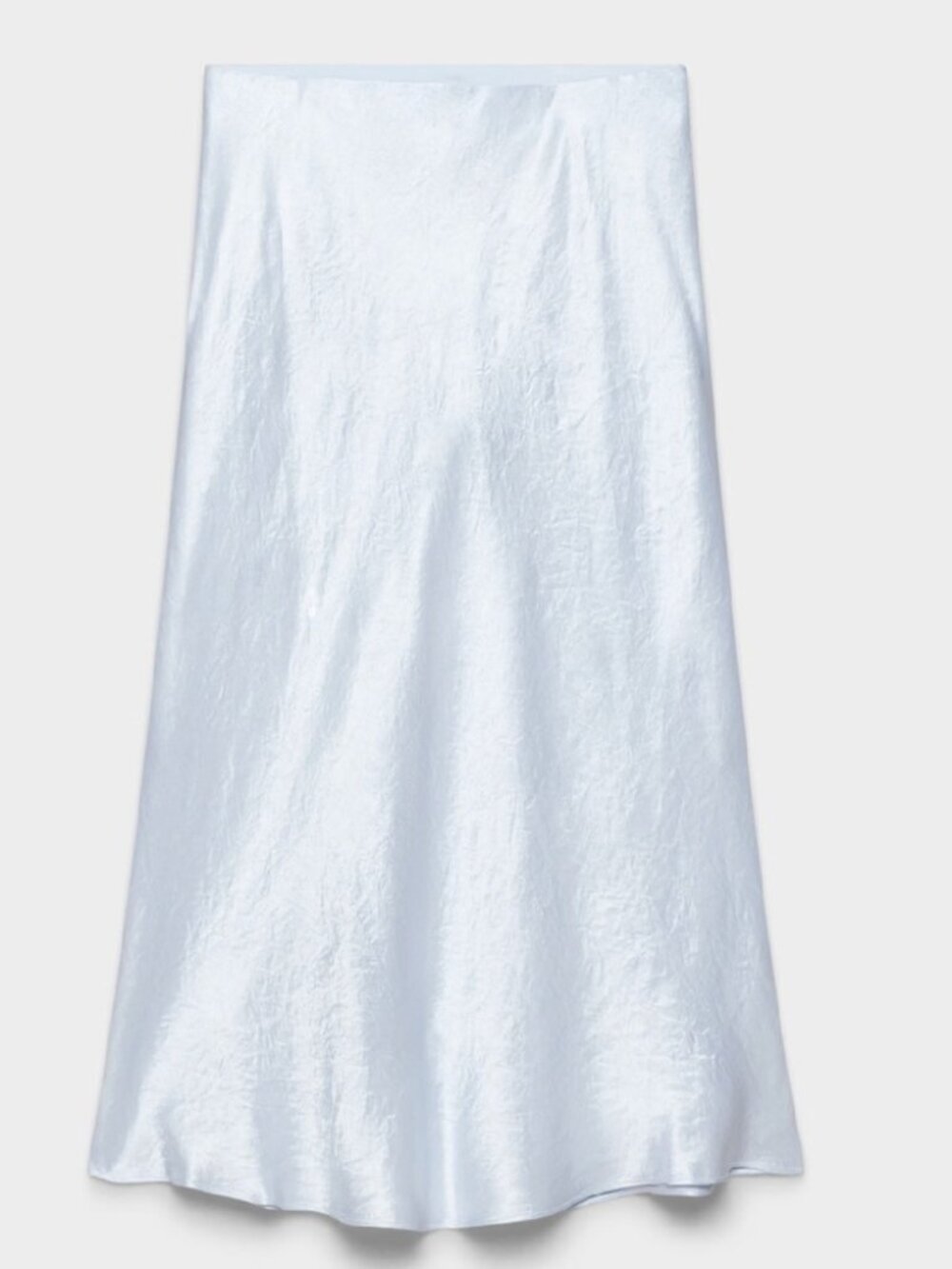 Aritzia Babaton Slip Satin Midi Skirt Glimmer Light Blue Limited Edition Size 14